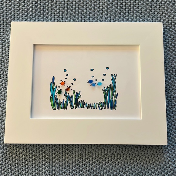 Other - Sea glass turtles and fish art